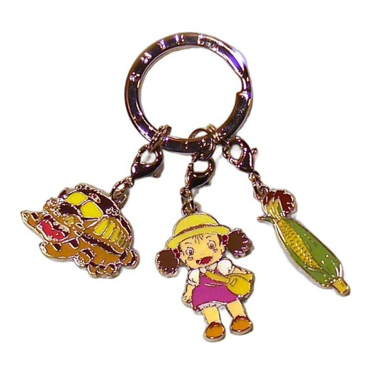 となりのトトロ 3連キーホルダー 0220-07 金属製 キーリング かわいい 