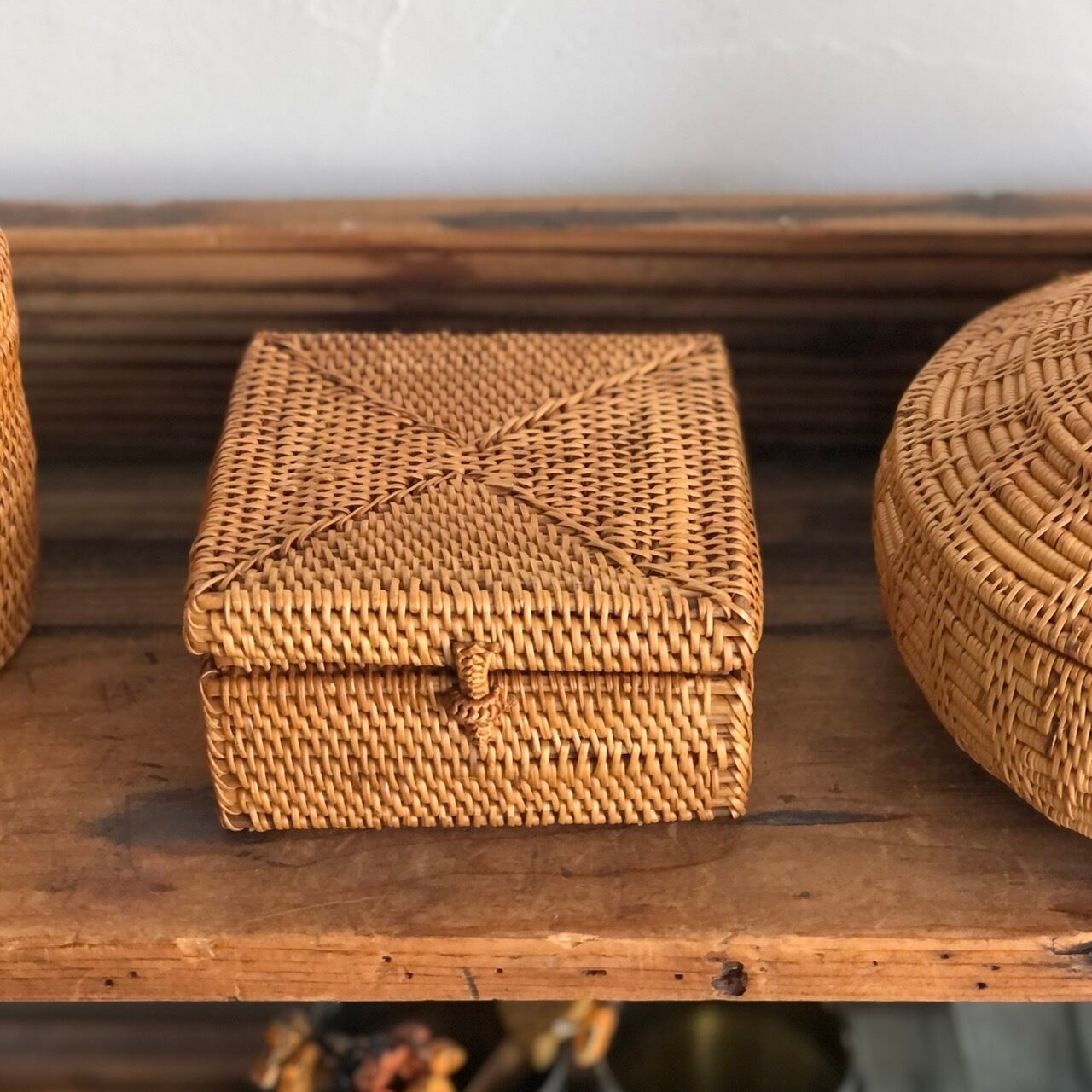 天然素材 アタ 正方形バスケット アタバスケット 天然素材 アタ 正方形バスケット アタバスケット