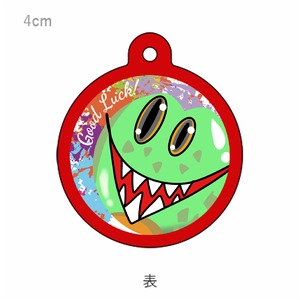 【クセ強】円形アンブレラマーカー（クリアレッド）
