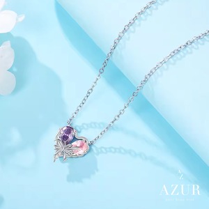 【数量限定】グリッターバタフライネックレス