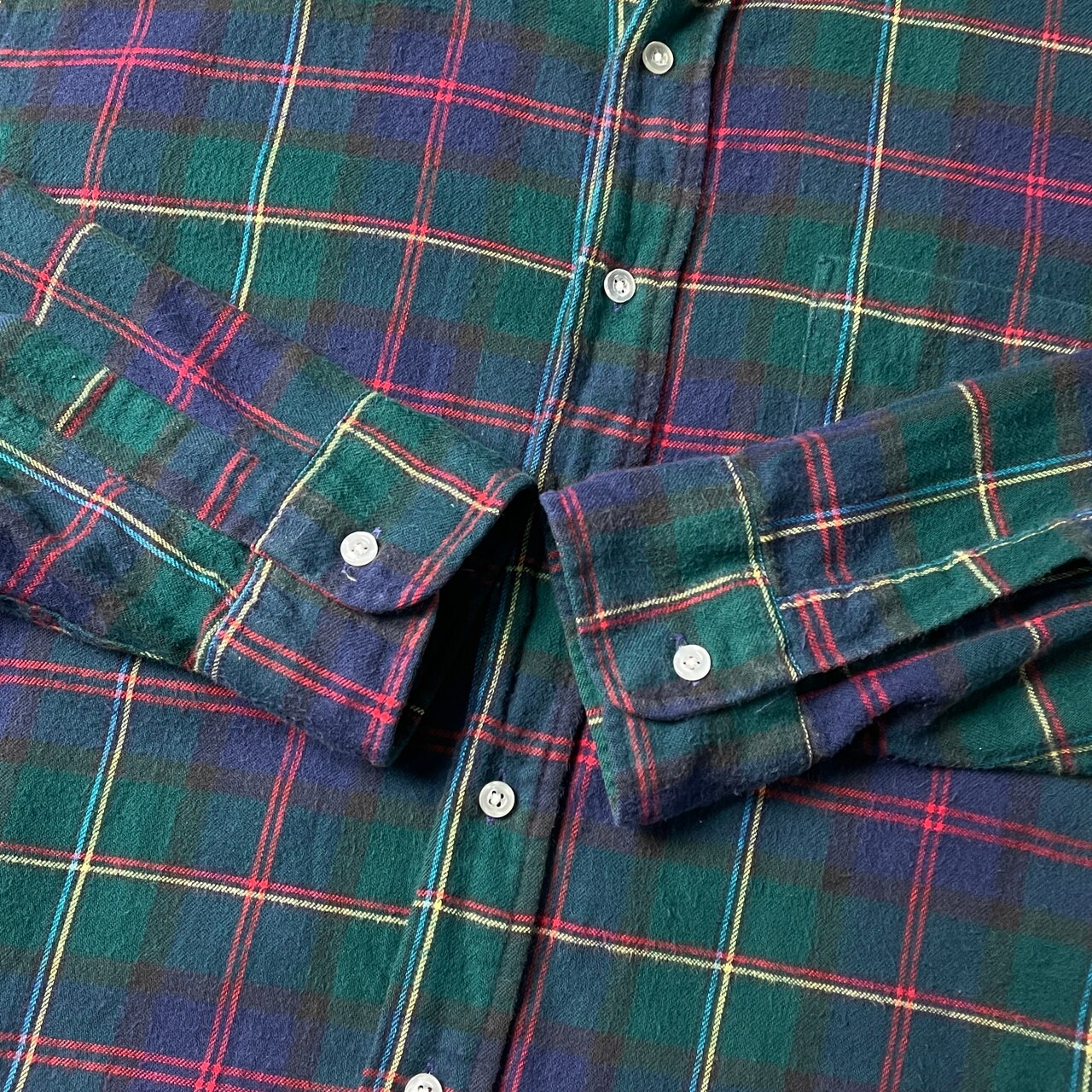 80年代 USA製 L.L.Bean エルエルビーン 長袖 ライトネルシャツ 