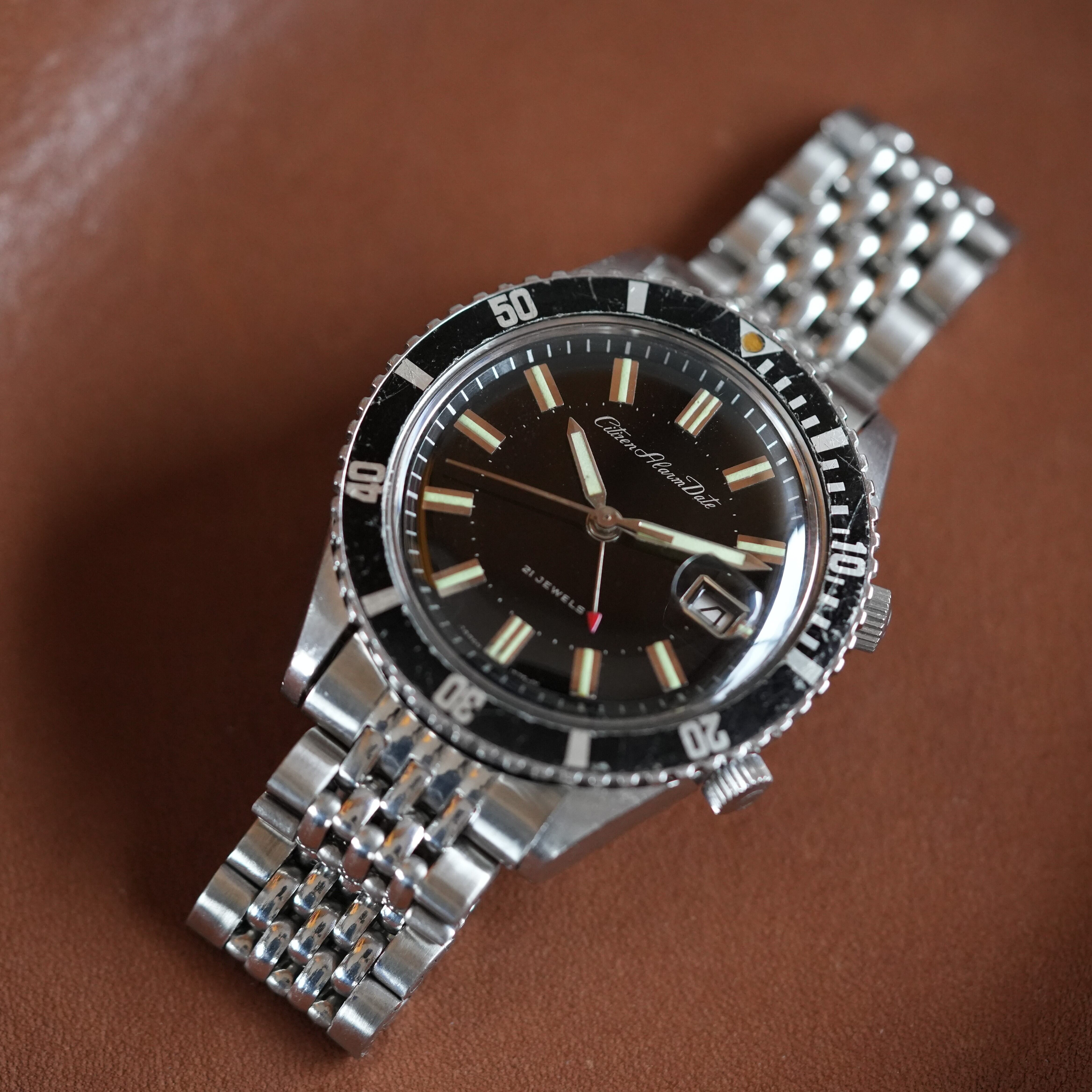CTIZEN】 Alarm Date／Ref.52902-Y／Diver／シチズン アラームデイト