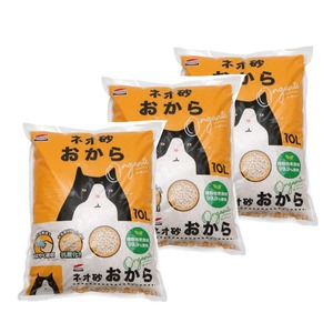 【人気】ネオ・ルーフライフ ネオ砂 おから オーガニック 猫砂 30L(10L×3入り)