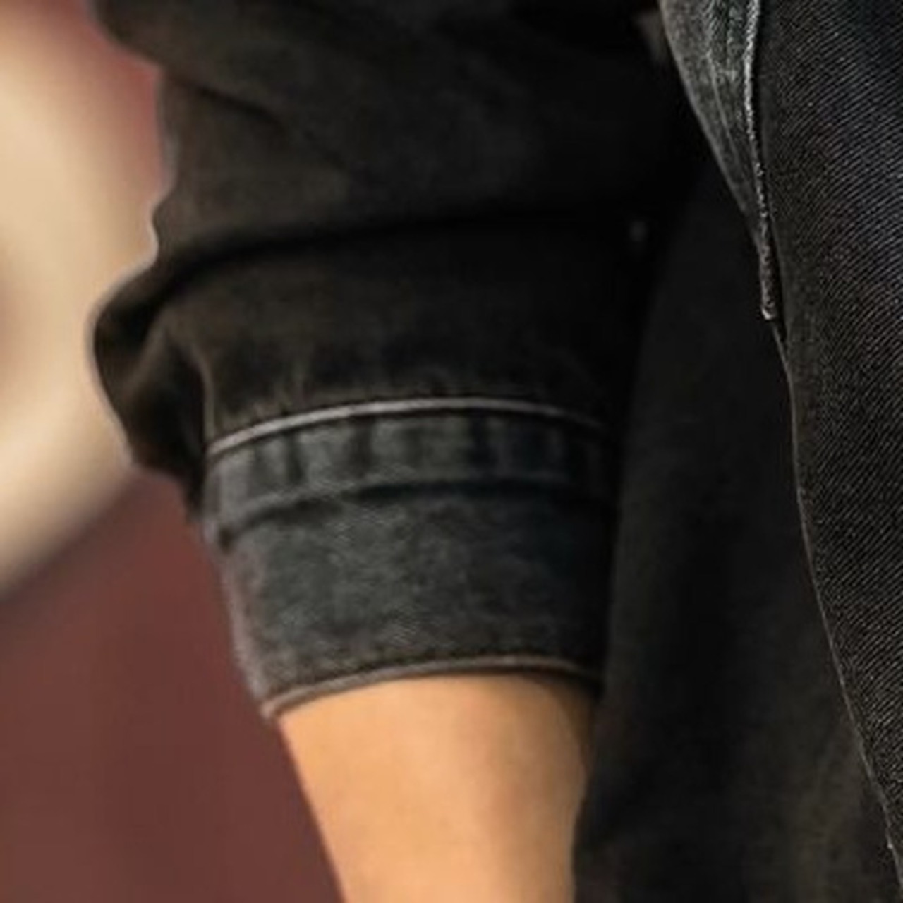 Button Front Long Sleeve Patchwork Style Coverall ◇2color H0896