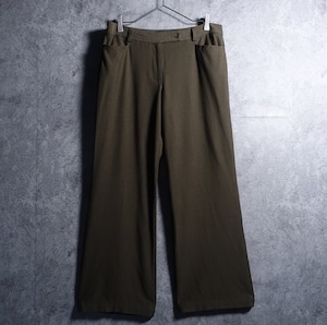 “TALBOTS” Khaki Green Wide Flare Slacks