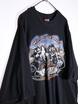 "Harley-Davidson ×Looney Tunes" XXXL super over size tee