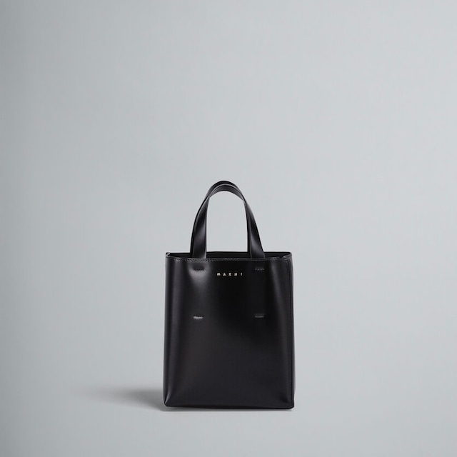 SOLD OUT：MARNI【マルニ】ブラック レザー製 MUSEOミニバッグ.