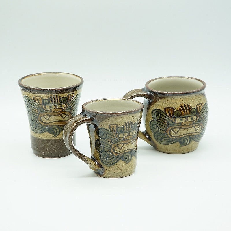 シーサー マグカップ（小）【陶器屋須藤】 | 沖縄の工芸品 うぃーりきさん