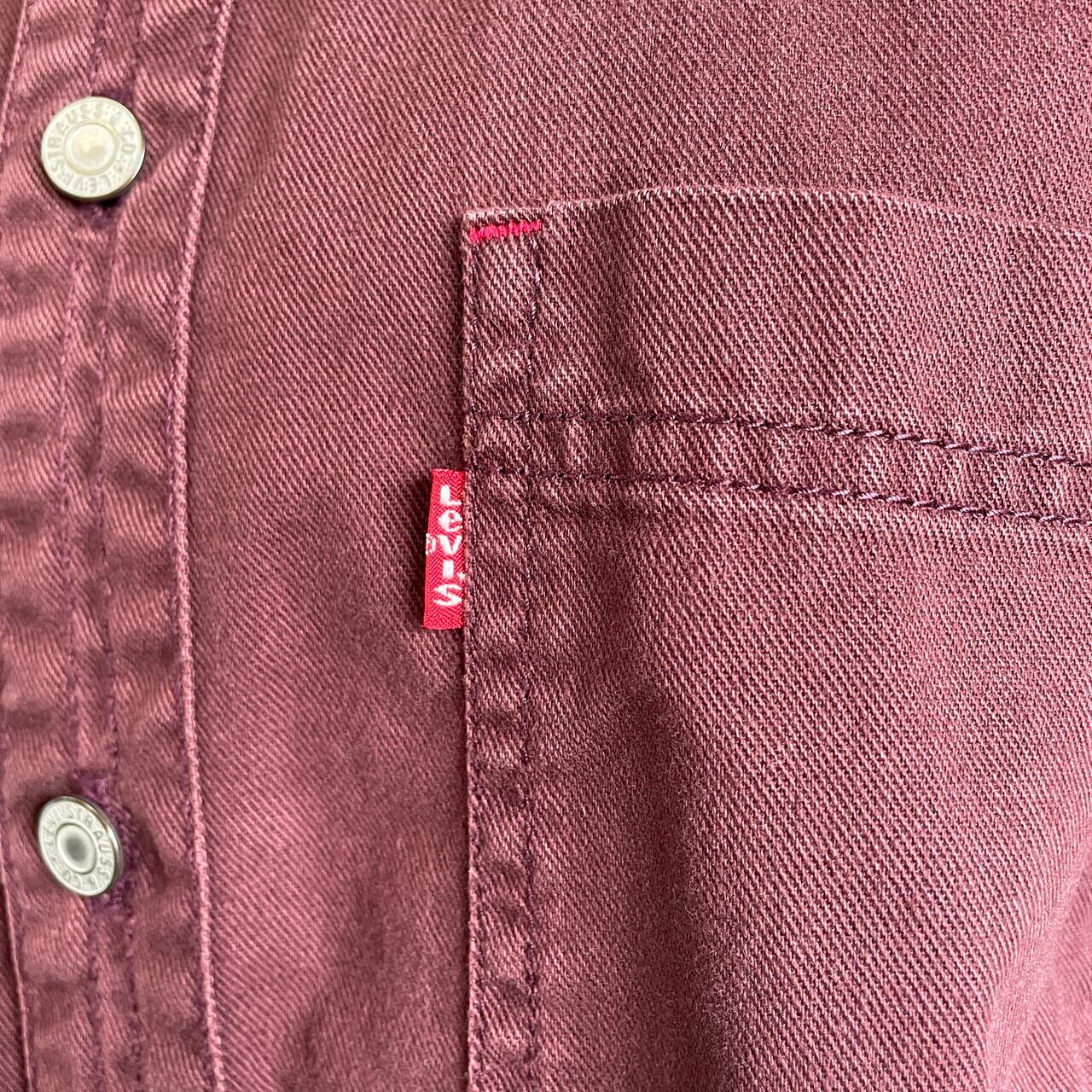 90年代 Levi's リーバイス 長袖 カラーデニムシャツ メンズM 古着 90s