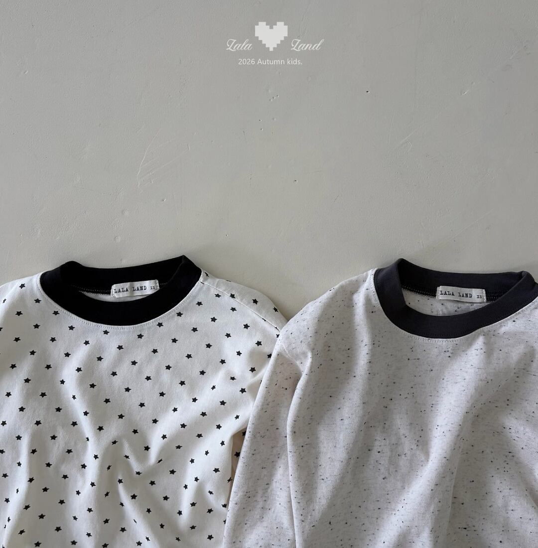 送料無料【予約】/ ミックススターTシャツ /lalaland