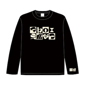 チェッカーロゴのロングTシャツ ( ブラック )