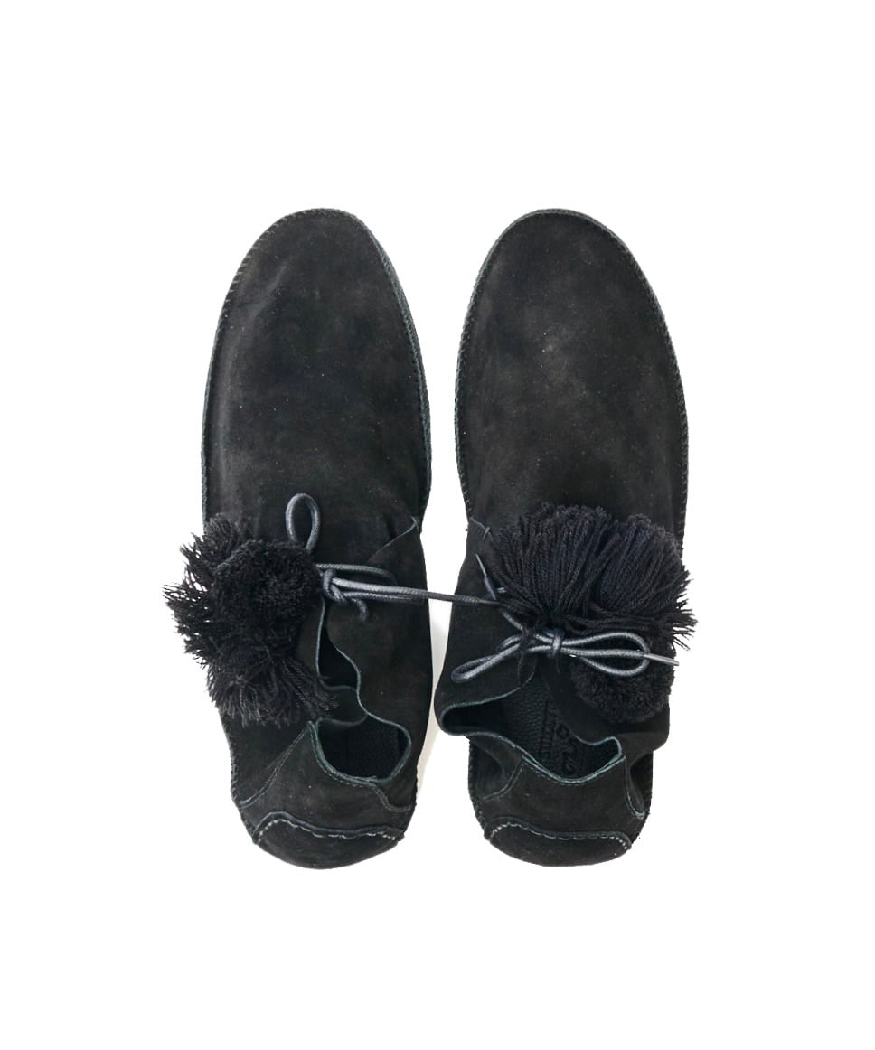 Midorikawa / MID26SS-A03 MOCCASIN CHUKKA BOOTS (BLACK