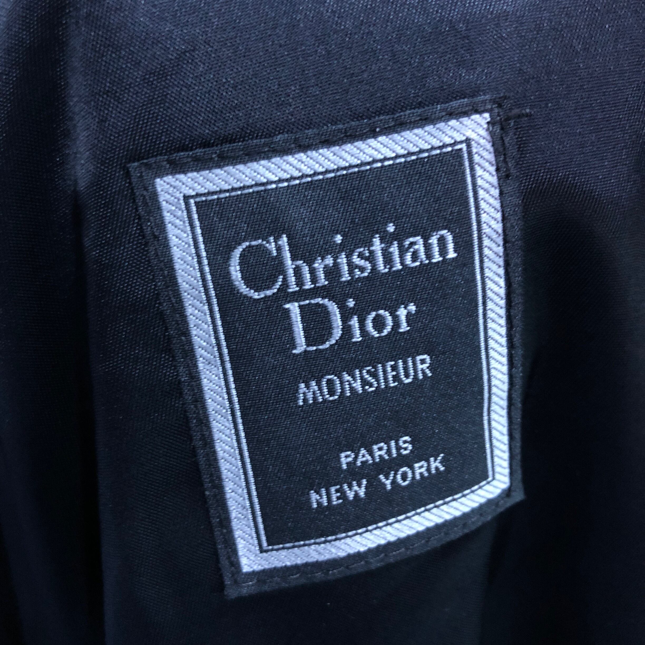 Christian Dior】“完品” オーバーサイズ トレンチコート スミ黒 sb2202