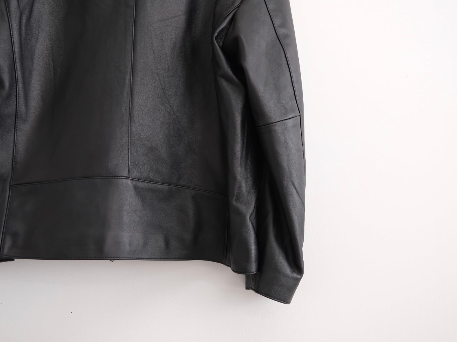 AWESOME LEATHER”ZIP SHORT JACKET” | Lapel online store