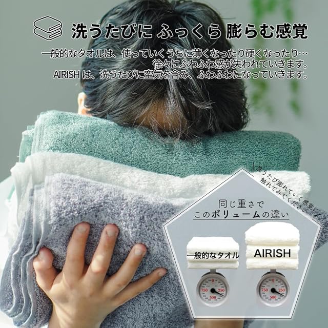 新品】 ツバメタオル プレミアム バスタオル 1枚 AIRISH 泉州タオル