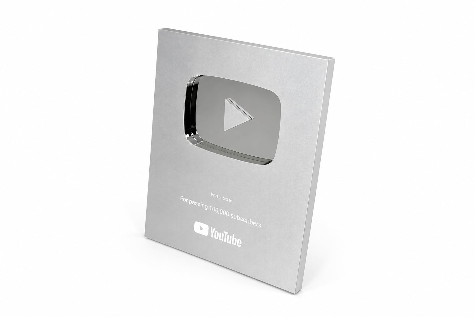 オリジナルデザイン】YouTubeアワード 金の盾 銀の盾 レプリカ