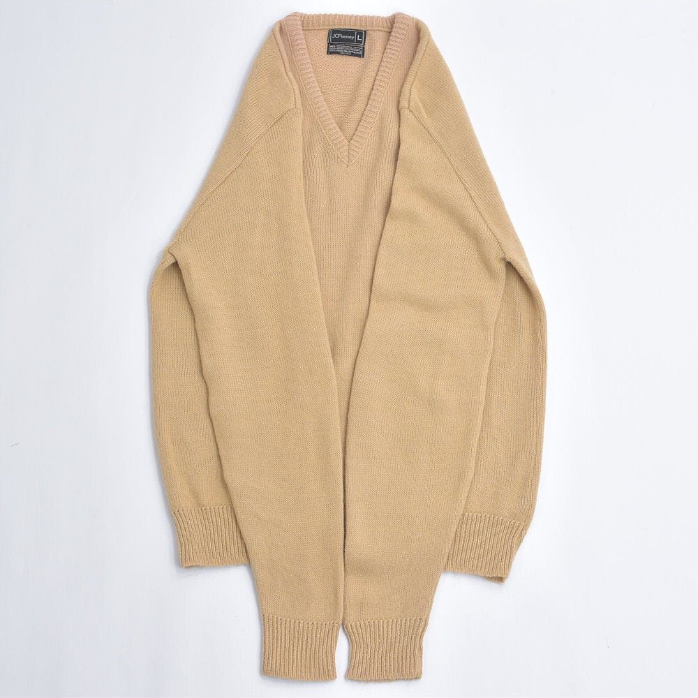 70s〜 JCPenney ジェイシーペニー Vネック アクリルセーター プル