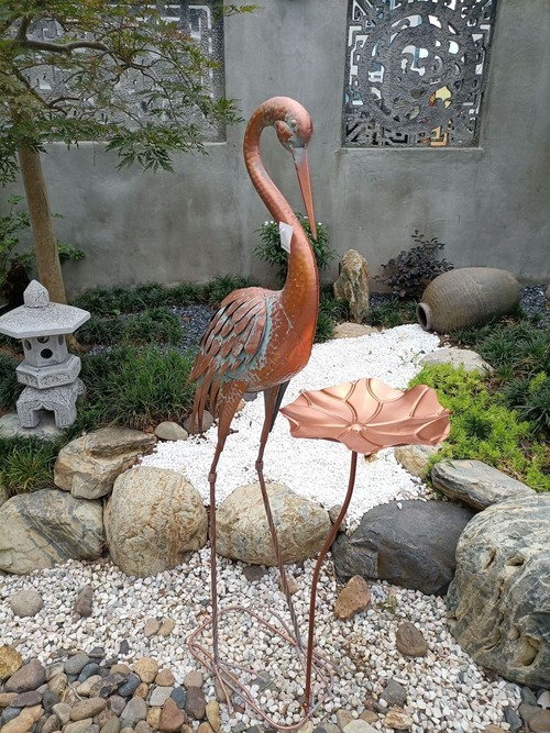 ガーデンオーナメント 鳥 オブジェ 置物 庭 芝生屋外 モニュメント 装飾