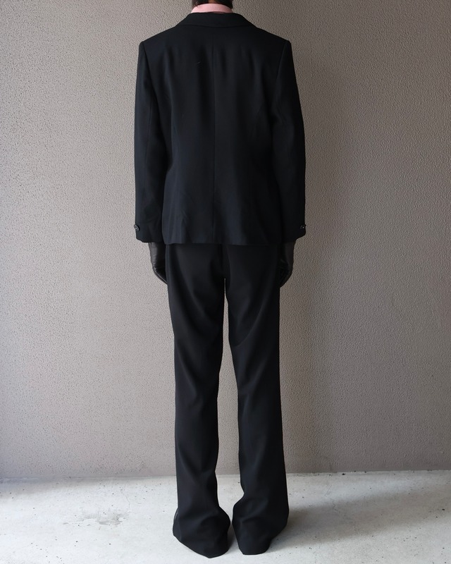 【set sales】leather cutting design tailored &wide straight slacks