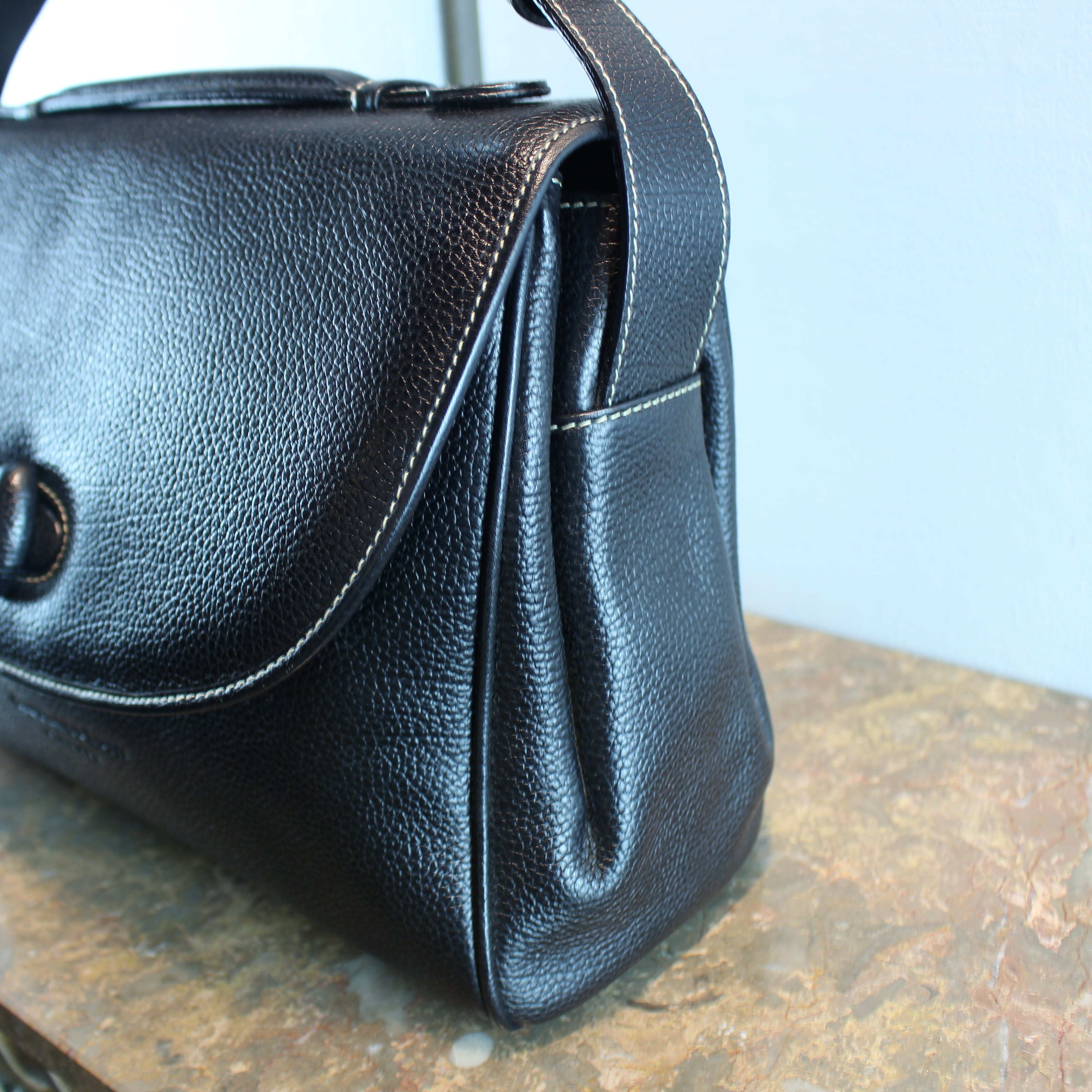 GIANFRANCO LOTTI 2WAY LEATHER SHOULDER BAG MADE IN ITALY/ジャン 
