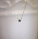 ladies' / K18YG.blue diamond necklace