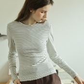 Parisien Rayé Long Sleeve Tee F0474
