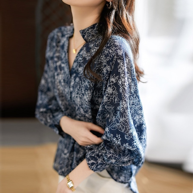 french style lantern sleeve fashion blouse <t2493>