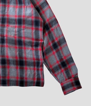 -Golden Key- Vintage 60-70s M Ombre Check Shirt