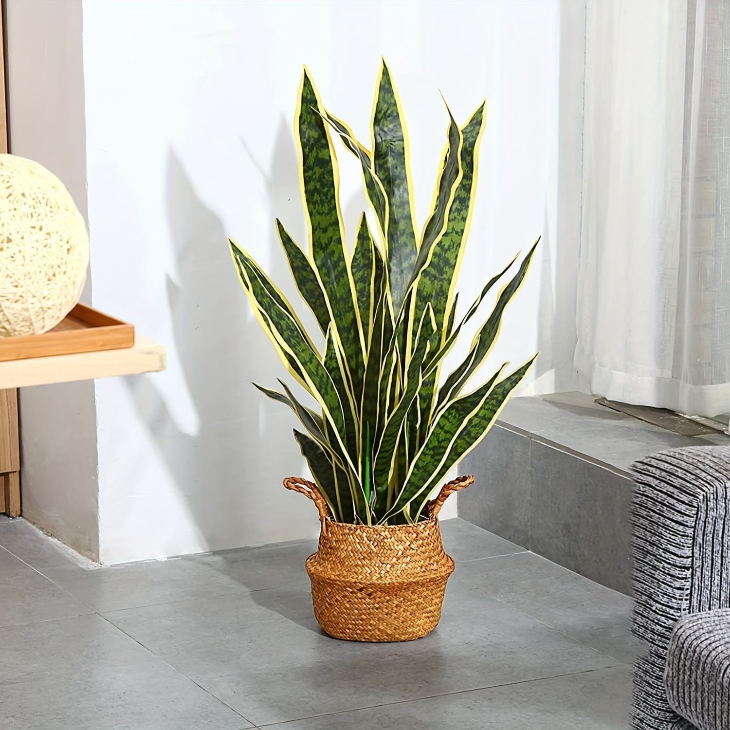 フェイクプラント 観葉植物 サンセベリア 人工植物 グリーン 癒し