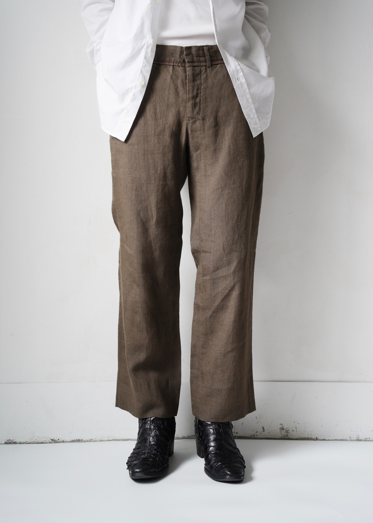 Y’a for men 07SS linen straight pants