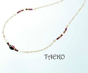 TAEKO model RED ネックレス（送料無料）