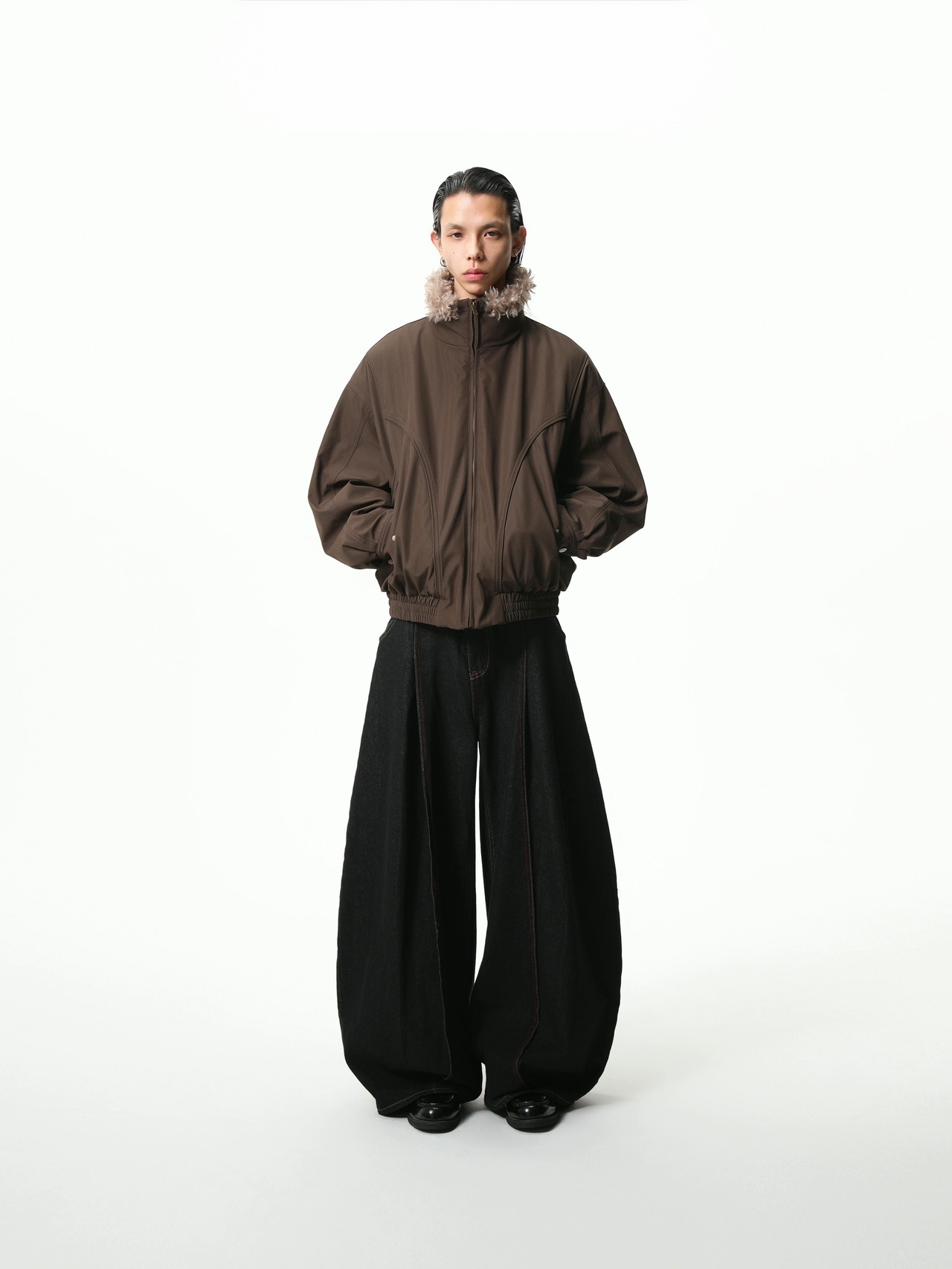 BOOGOOVOGUE Cone Denim Wide Pants
