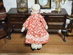 赤いワンピースの布製ドール ハンドメイド 画像3