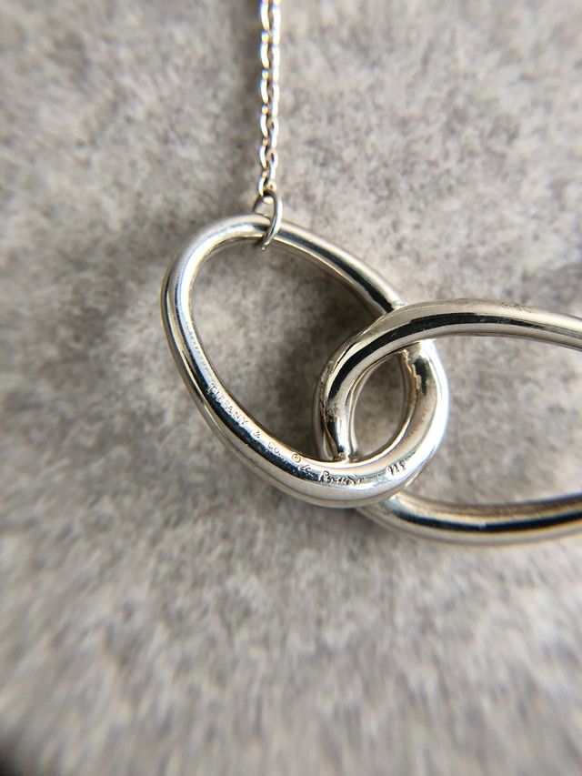 Tiffany & Co. ティファニー ネックレス シルバー ダブルループ 925 vintage ヴィンテージ オールド v3e3tx