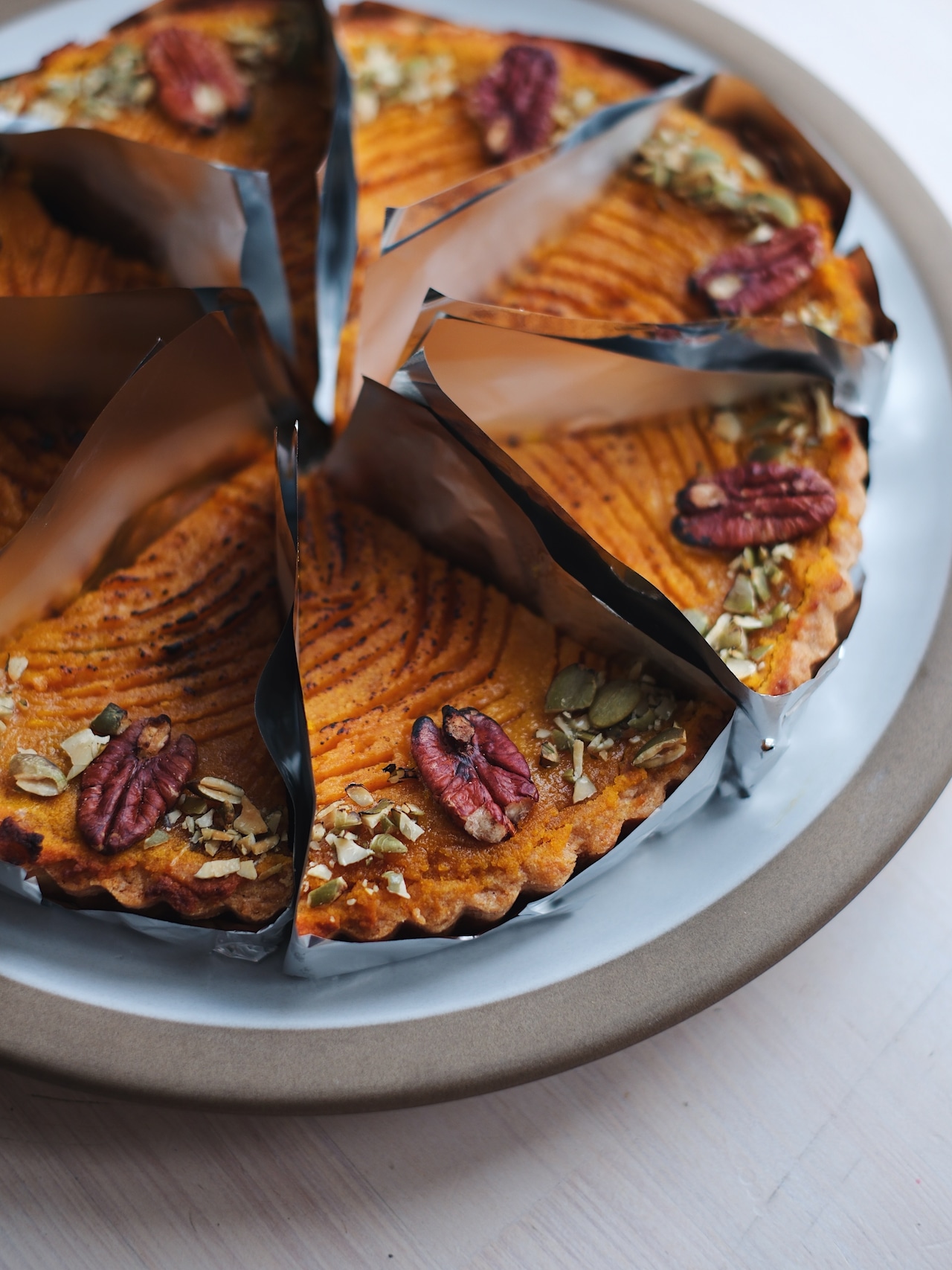 カボチャのタルト