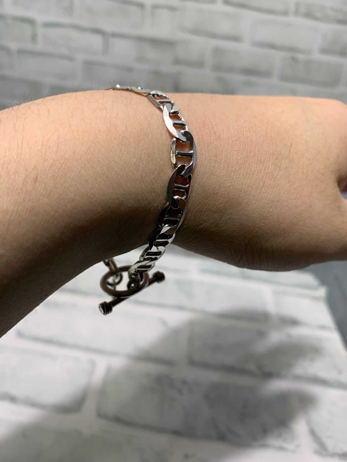 美品 XOLO JEWELRY ショロ アンカーチェーン Tバー ブレスレット | Pay ID