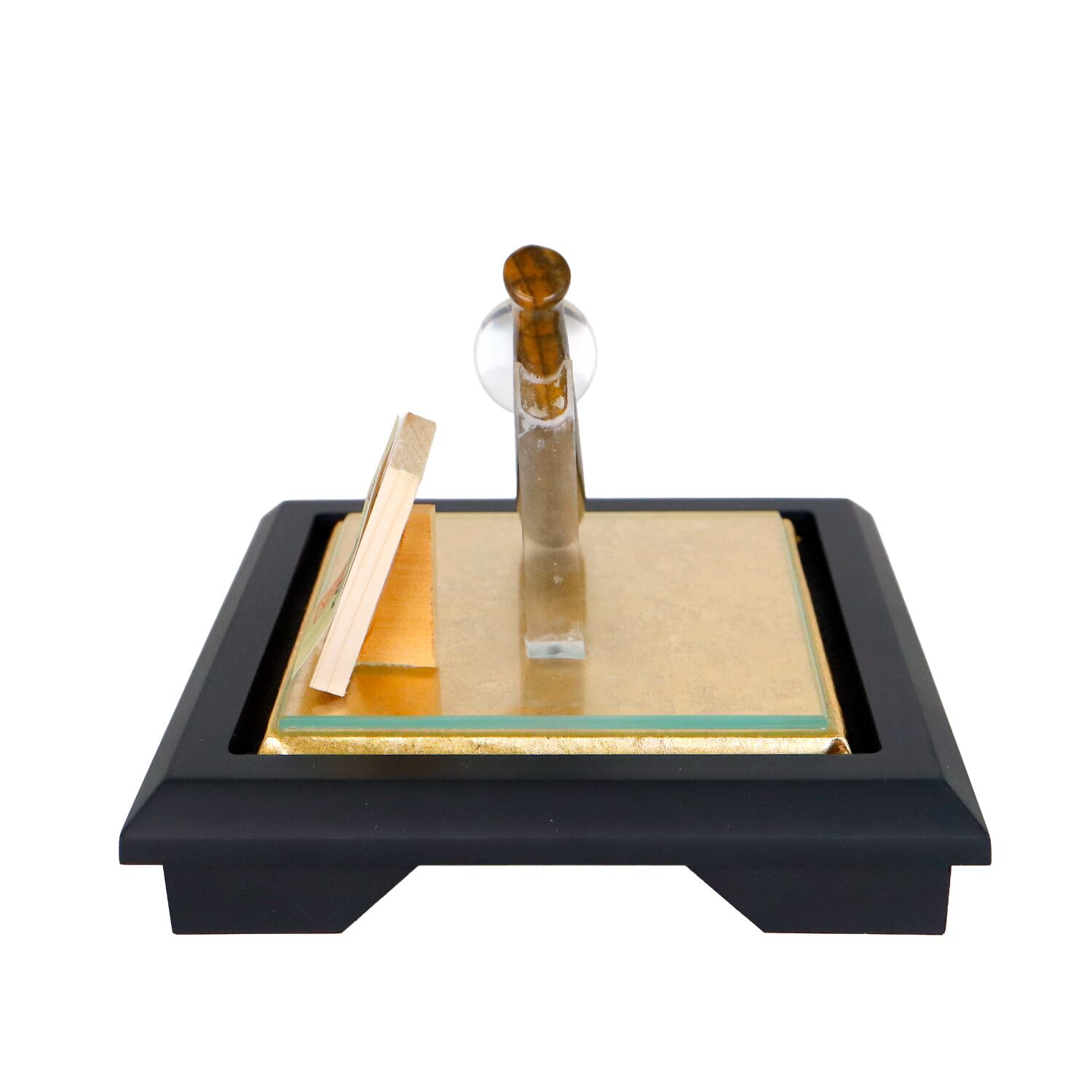 リーグ優勝】天然虎目石 天然水晶 オブジェ 山梨の伝統工芸品 