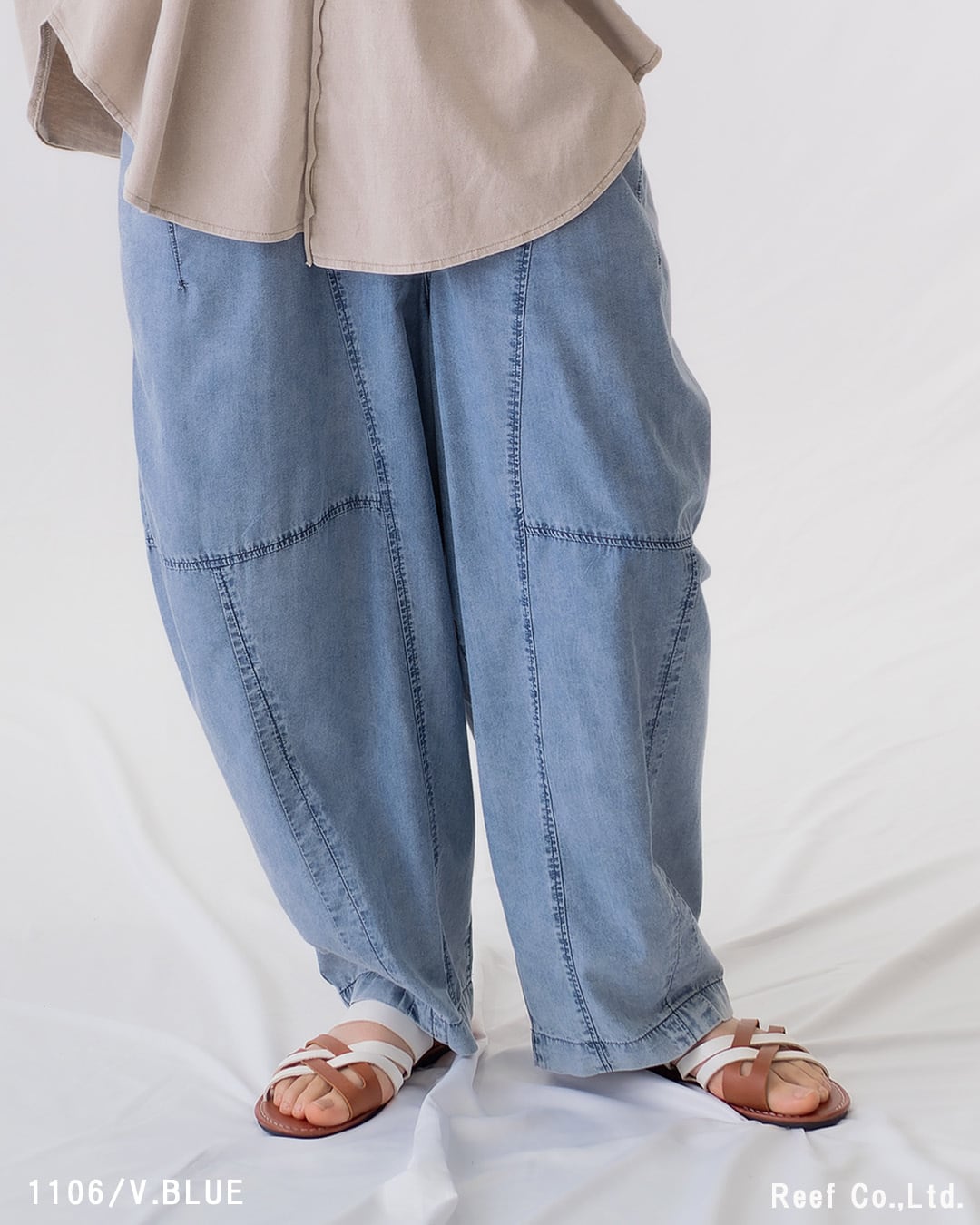 接触冷感デニムナッツパンツ】 ST-226007 Brand：mililopiulu | Reef
