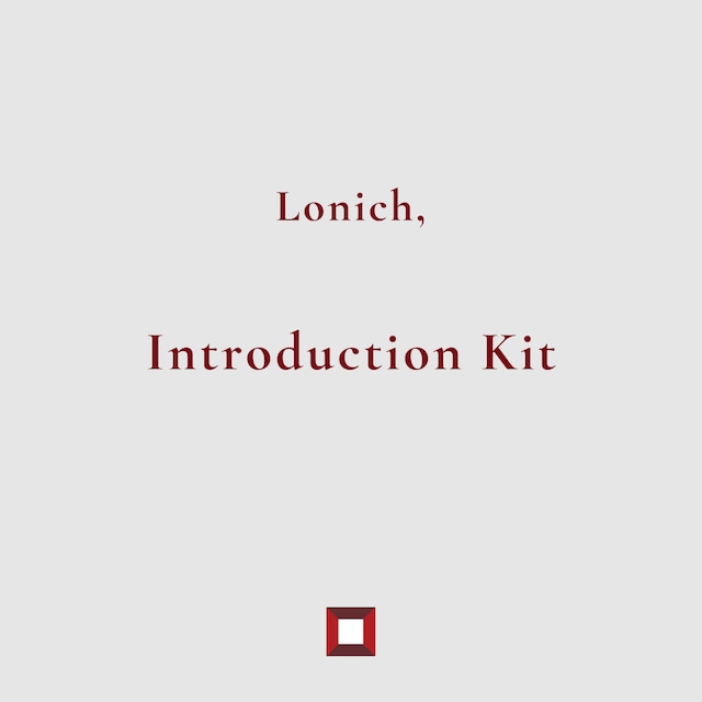 【初回購入者限定】Lonich, Introduction Kit 【初回購入者限定】Lonich, Introduction Kit