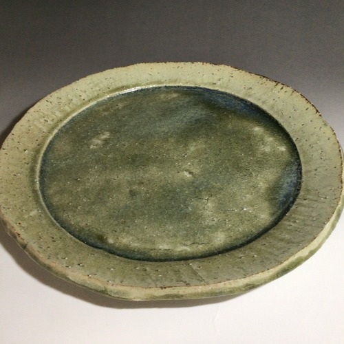 緑釉盆皿