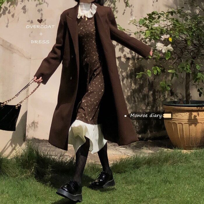 スタンダードルーズコート オータムウィンター レトロ 秋物 冬物 モンロー41168252528