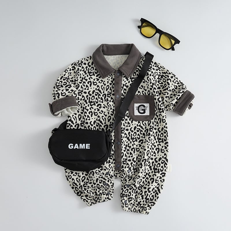BABY&KID】秋新作レオパードオールインワン | 韓国子供服通販 - Baker