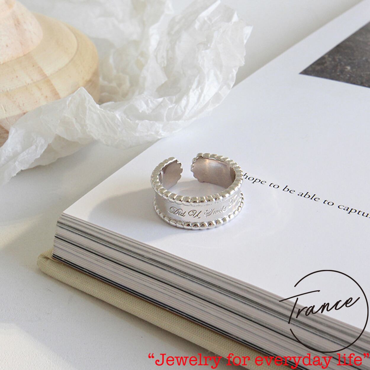 SV925-16 ring シルバー925 巾着付き シルバーアクセサリー リング 925