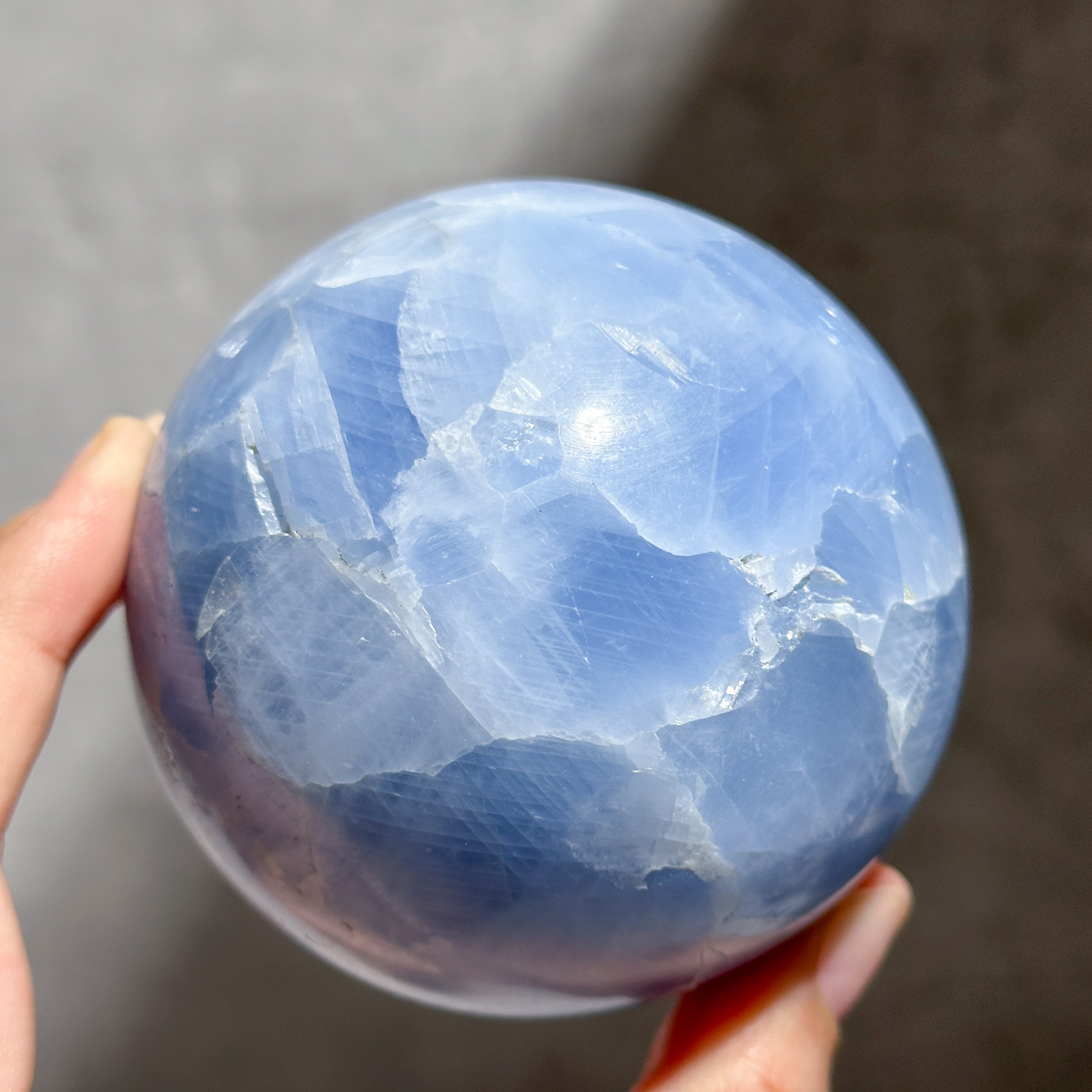 セレスタイト スフィア01◇ Celestite ◇ 天然石・鉱物