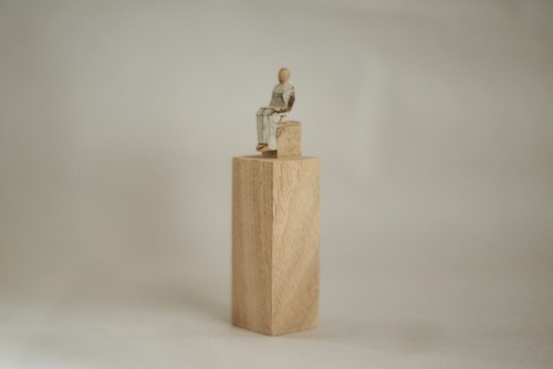 (136)wood figure-mini台付_076