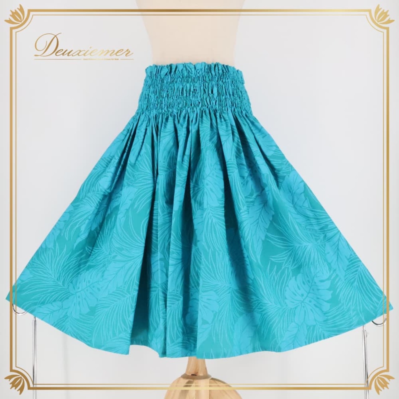 フラダンス 衣装 パウスカート 青緑系 ワントーン モンステラ柄 リーフ柄 シングル シンプル かわいい 華やか 鮮やか 明るい 水色 ダンス衣装 ハワイアンダンス レディース ハワイアン アロハ ハワイアンプリント フラ レッスン 練習 ブルー系 グリーン系 フラガール パウスカート単品 ボタニカル柄 水色系 ターコイズ系 サマードレス風 総柄 スカート ひらひら シンプルデザイン フレア ふんわり フラの衣装 フラレッスン 練習用 リゾートコーデ ハワイアンテイスト 葉っぱ柄 リゾートファッション