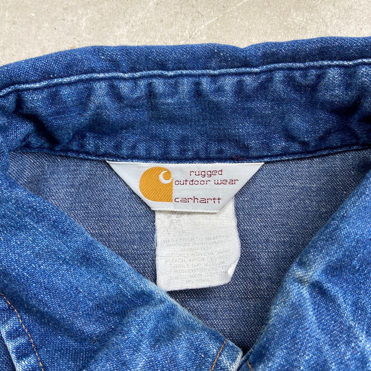 80年代 Carhartt カーハート ウエスタンシャツ デニムシャツ スター 