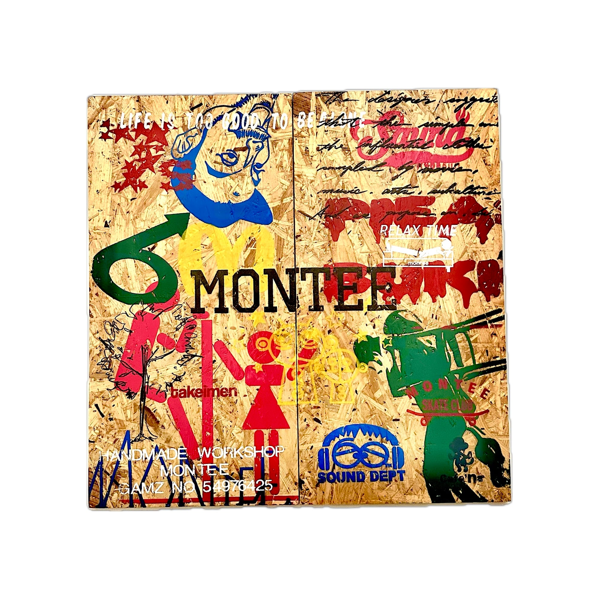 OSBオブジェ(2枚組) ★一点物★