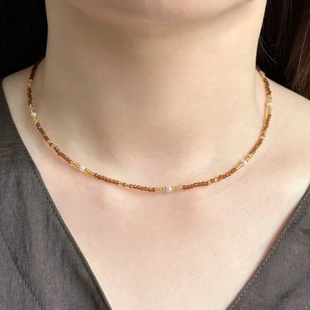 bicolorbeadspearlnecklace