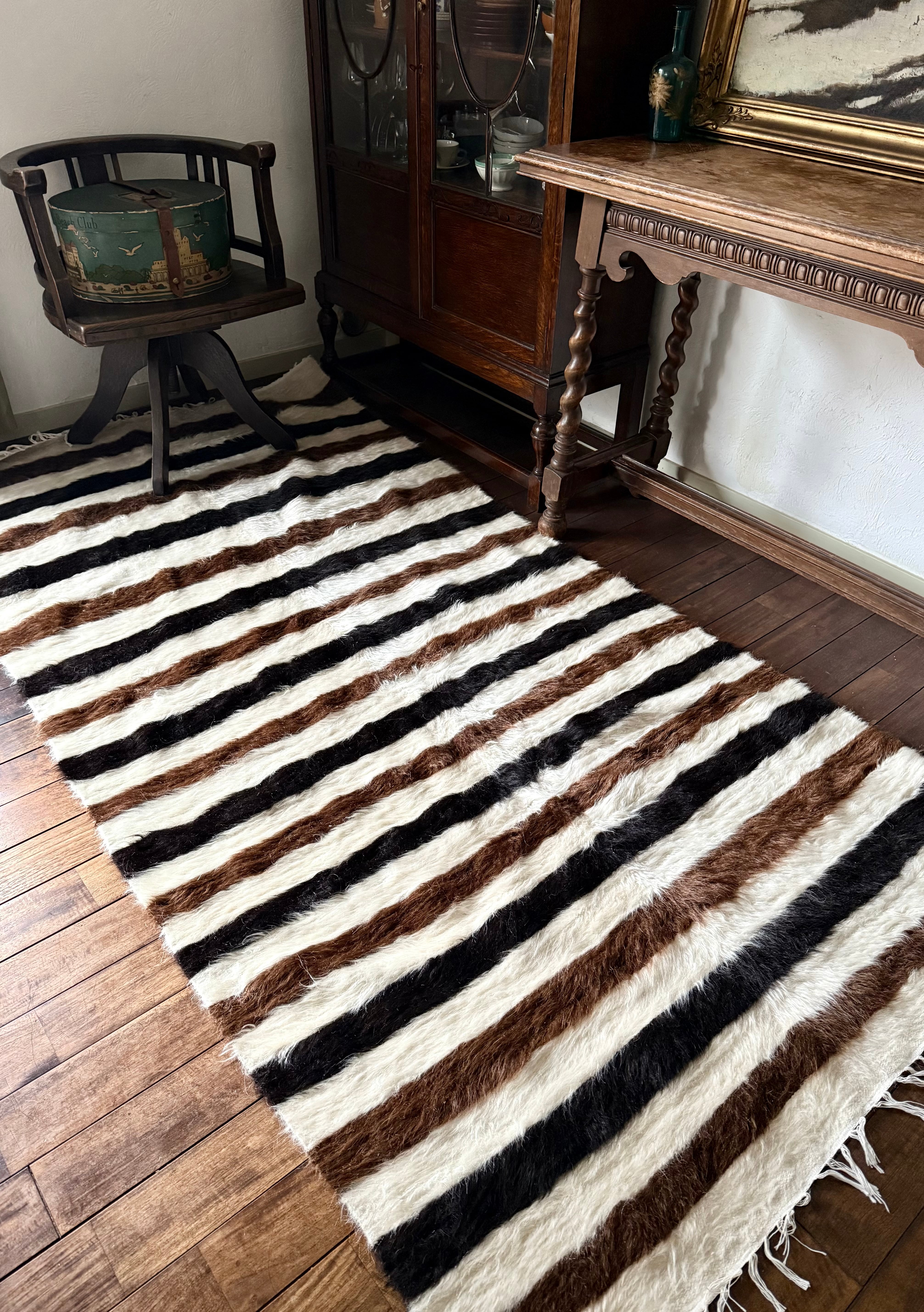 03 Vintage Afghanistan Rug Rose(ヴィンテージ アフガニスタン ラグ